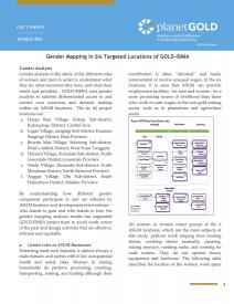 2021 - Gender Mapping in Six Targeted Locations of GOLD-ISMIA Project